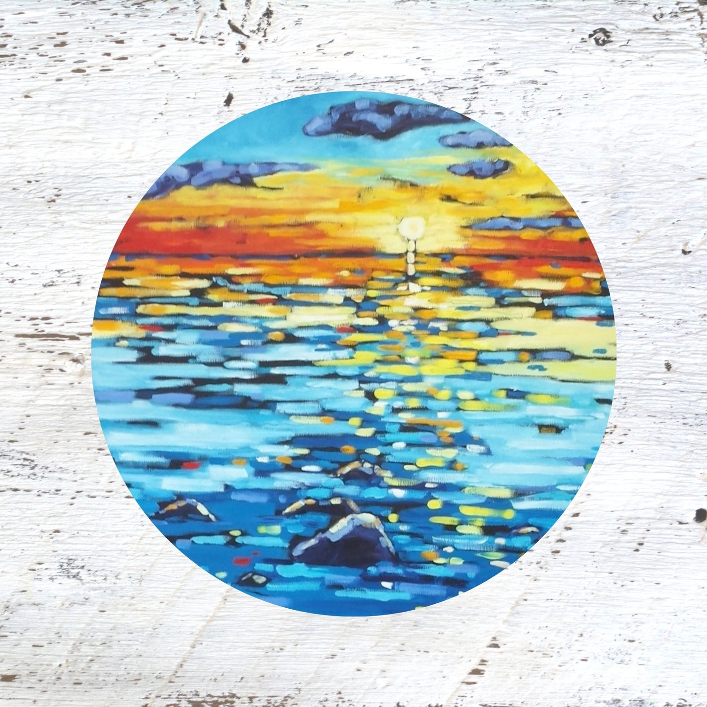 Rubber Grip Jar Opener - Summer Sunset, Beach Sunset, Lake