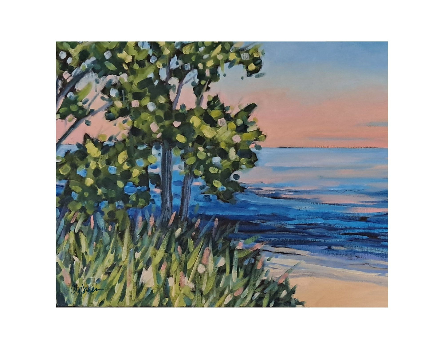 "The Light We Are Given" Lake Michigan Sunset Print on Paper - Wall Art Home Decor