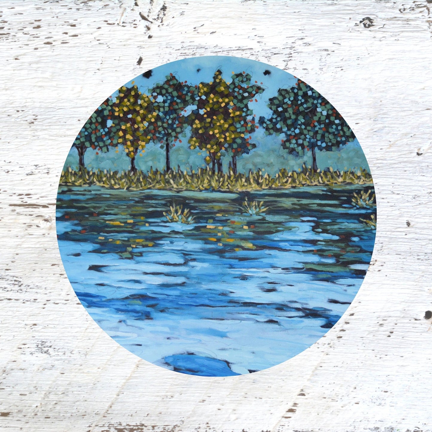 Rubber Grip Jar Opener - Boundaries. Autumn. Lake