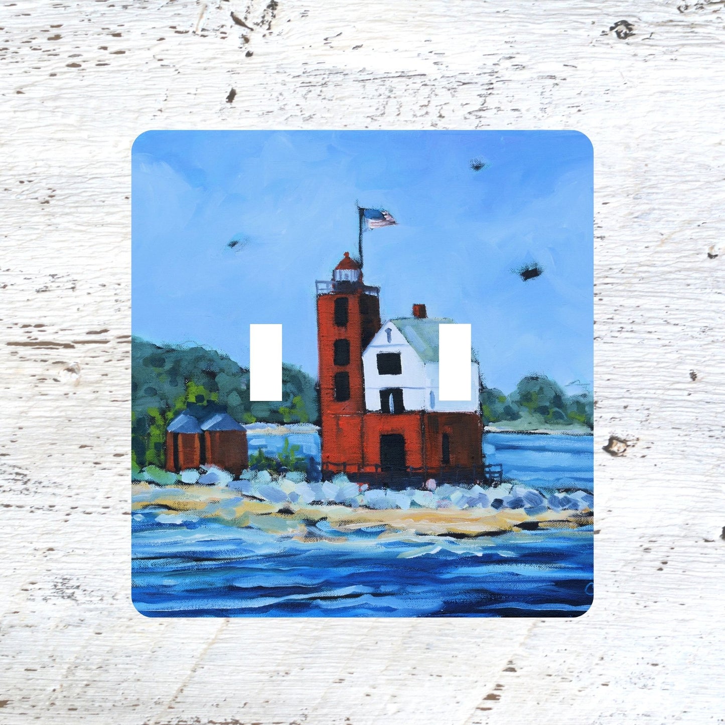 Switch Plates: "Round Island Lighthouse" Mackinac Island