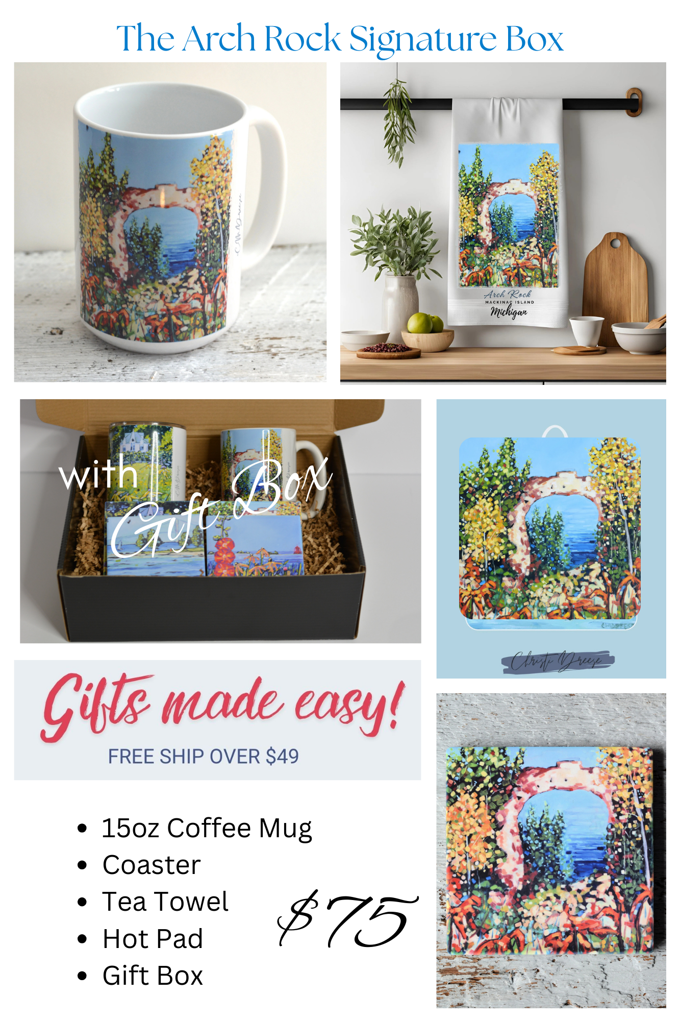 Mackinac Island - Arch Rock Gift Set