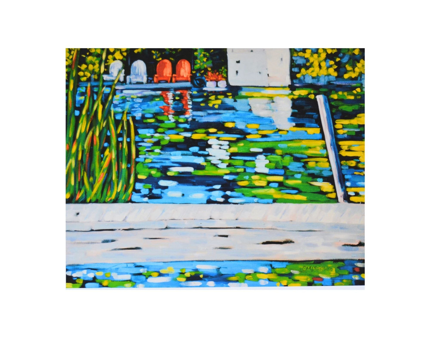 On Lake Time Print - Matted Print on Paper 11x14