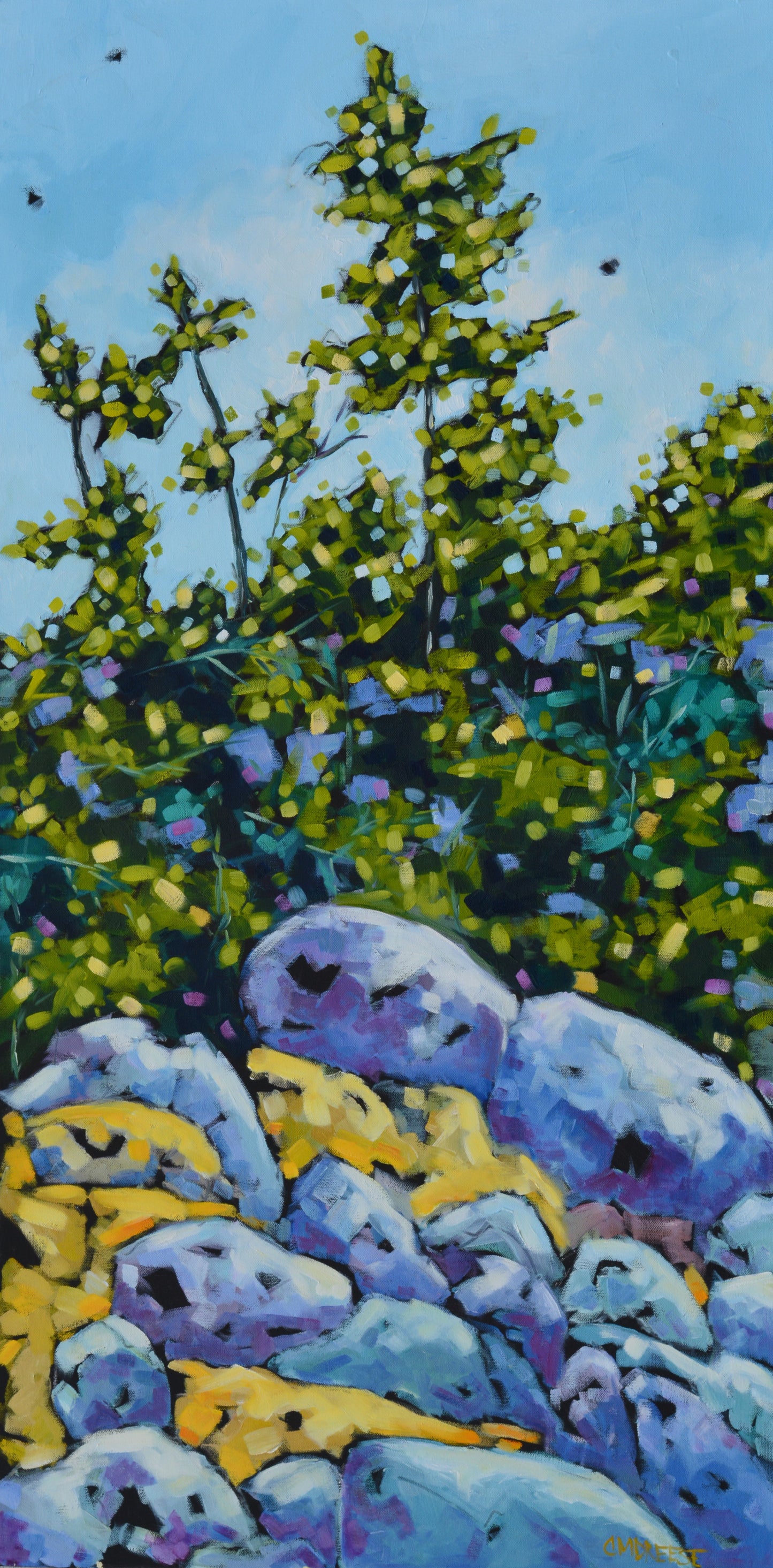 "Listen to the Magic Whispers of Old Trees" Oil Painting on Canvas, Michigan Artist Christi Dreese