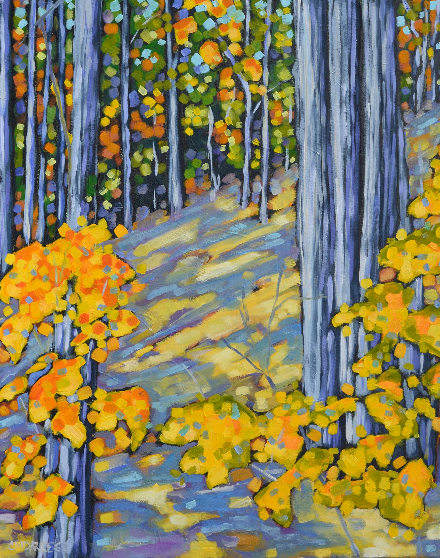 Artist Christi Dreese "Sweet Autumn Days", 24"x30", Oil on Canvas.