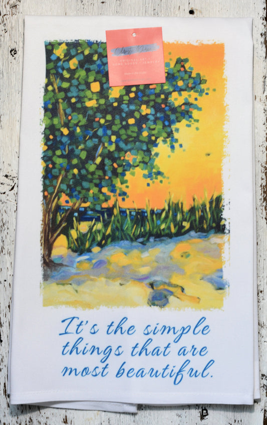 Tea Towel - "It's the Simple Things That Are Most Beautiful"