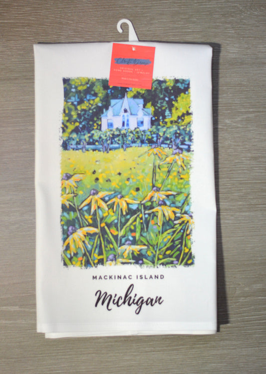 Tea Towel - "Small Point- Mackinac Island Kitchen Towel"