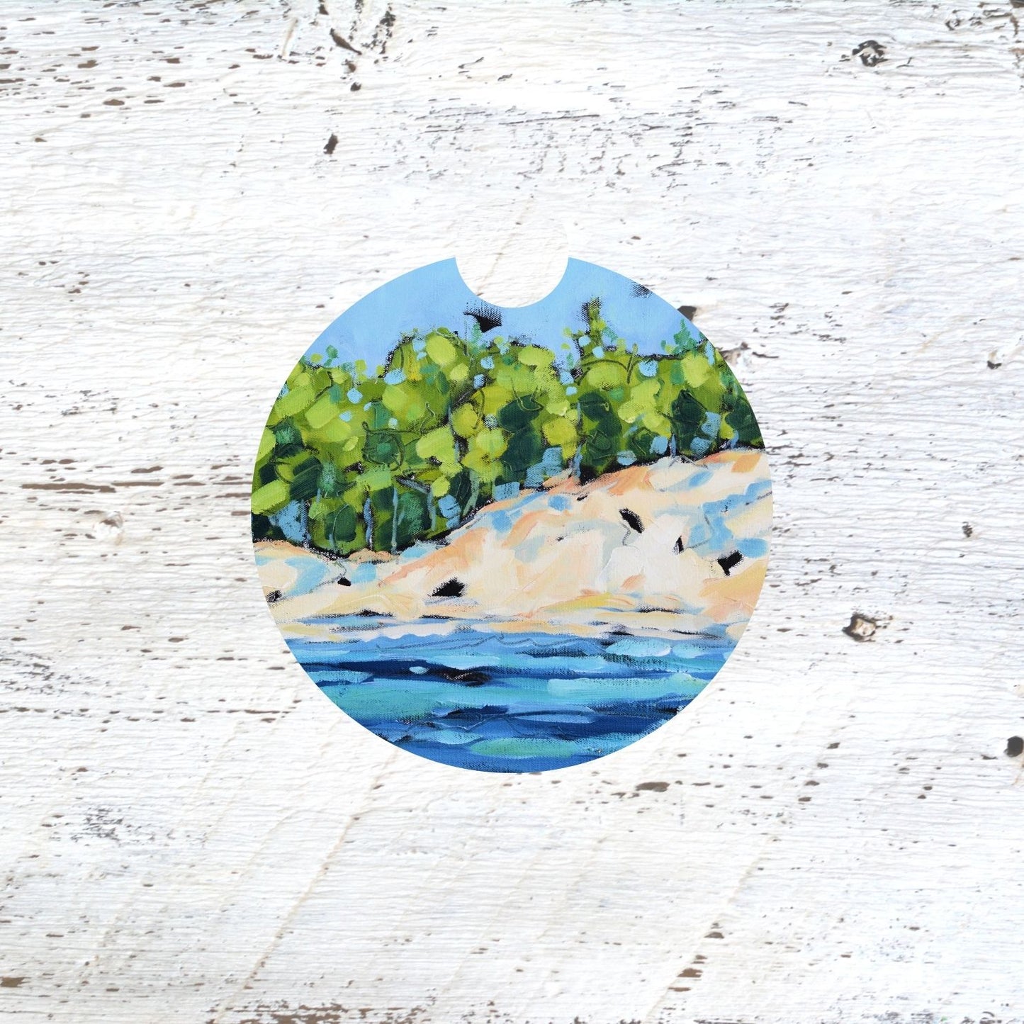Car Coaster: Driftwood Cove. Artist Christi Dreese