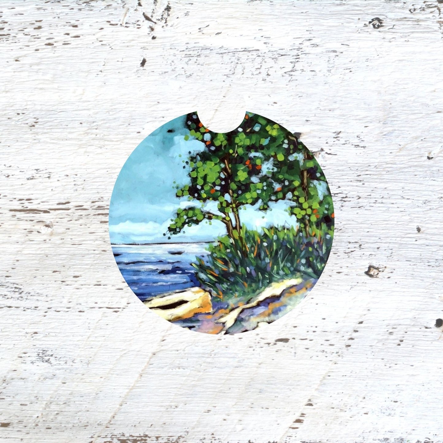 Car Coaster: Lakeside Escape. Artist Christi Dreese