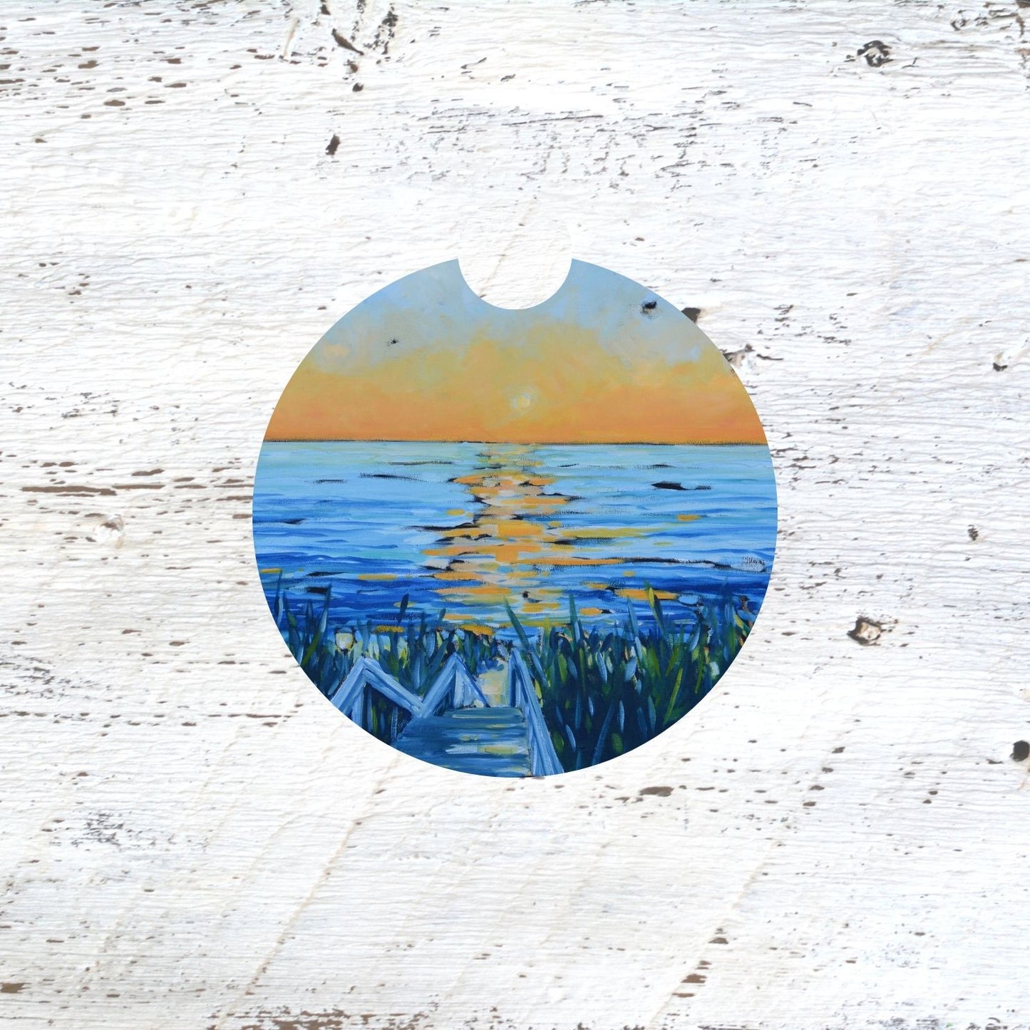 Car Coaster: Life is Short and the World is Wide. Artist Christi Dreese