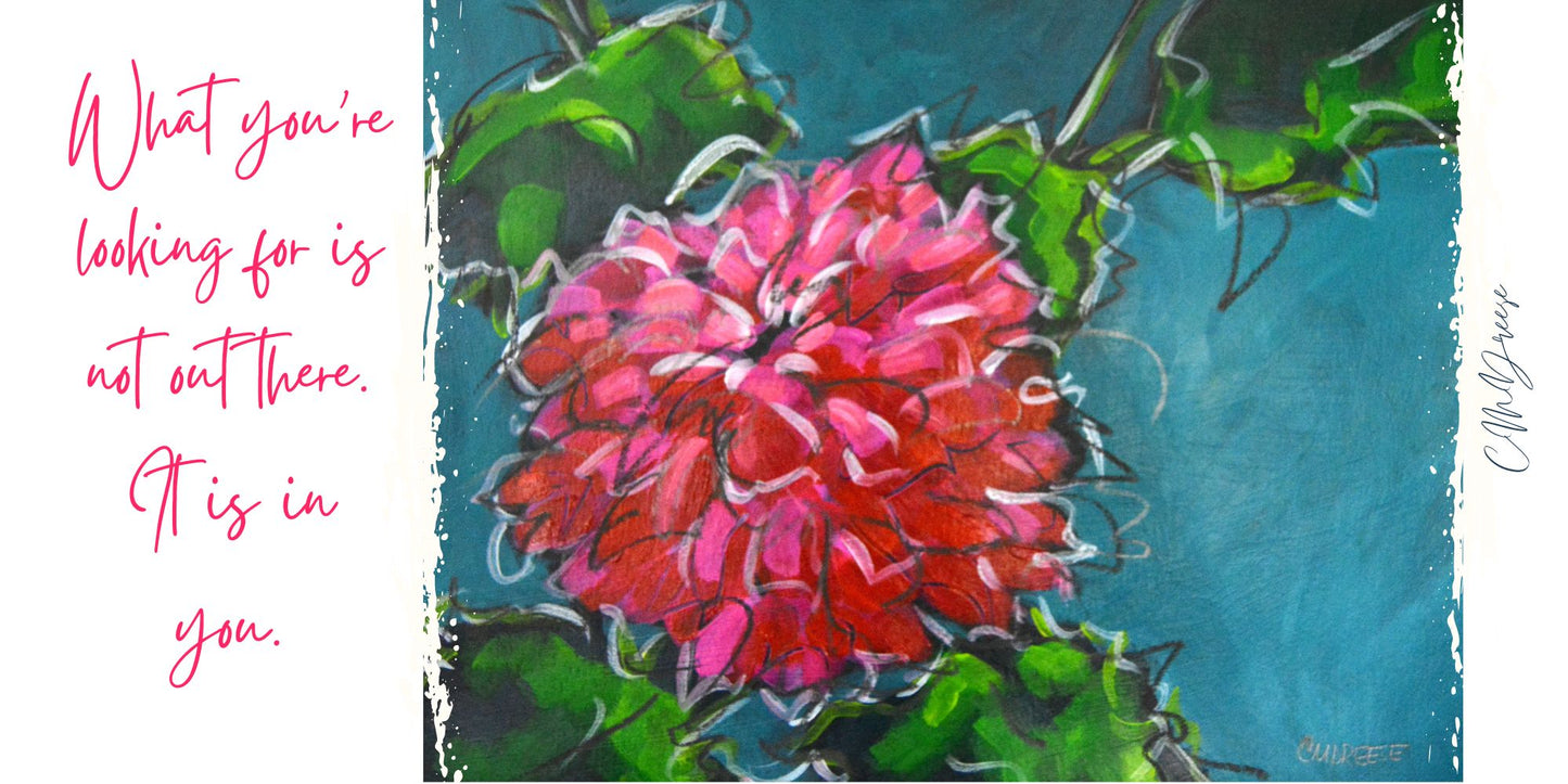 Drinkware -Pink Chrysanthemum