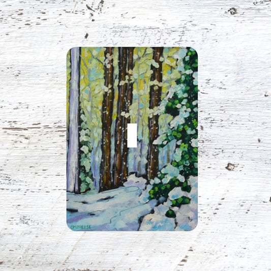 Switch Plates: "Winter Sunset"  Winter Wonderland