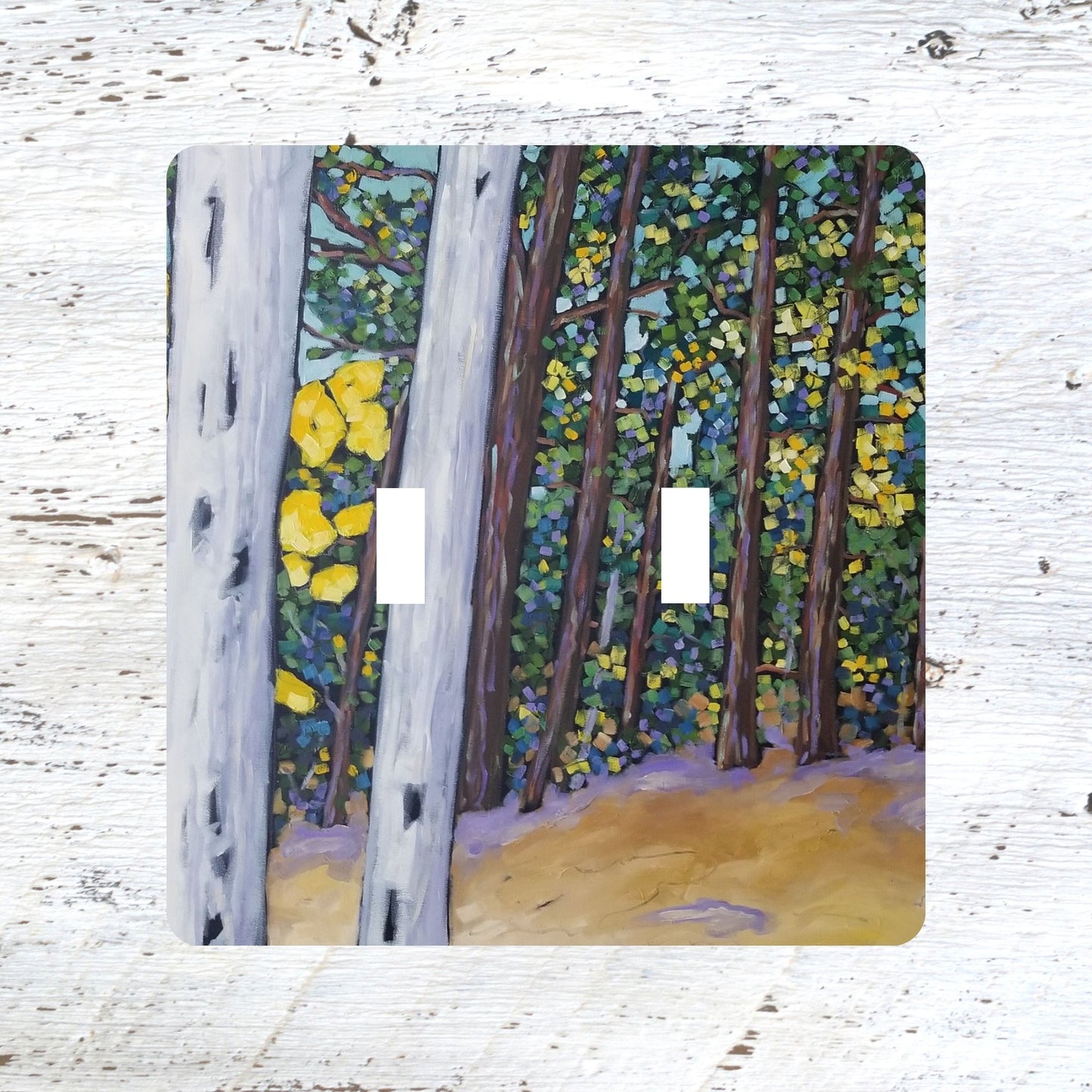 Switch Plates: "Stories These Trees Could Tell" Autumn Sand Dunes Woods