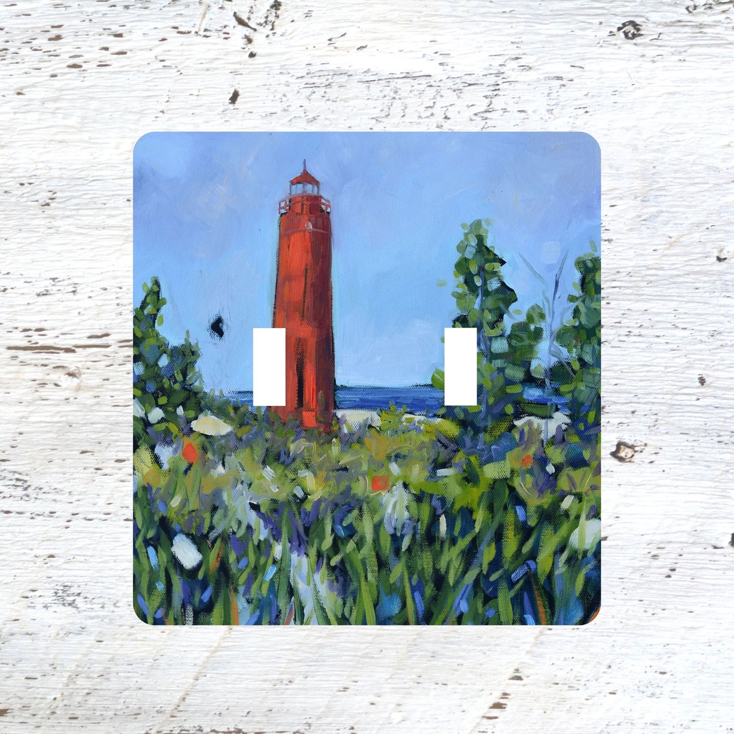 Switch Plates: "Little Sable Lighthouse" Silver Lake Mears Michigan