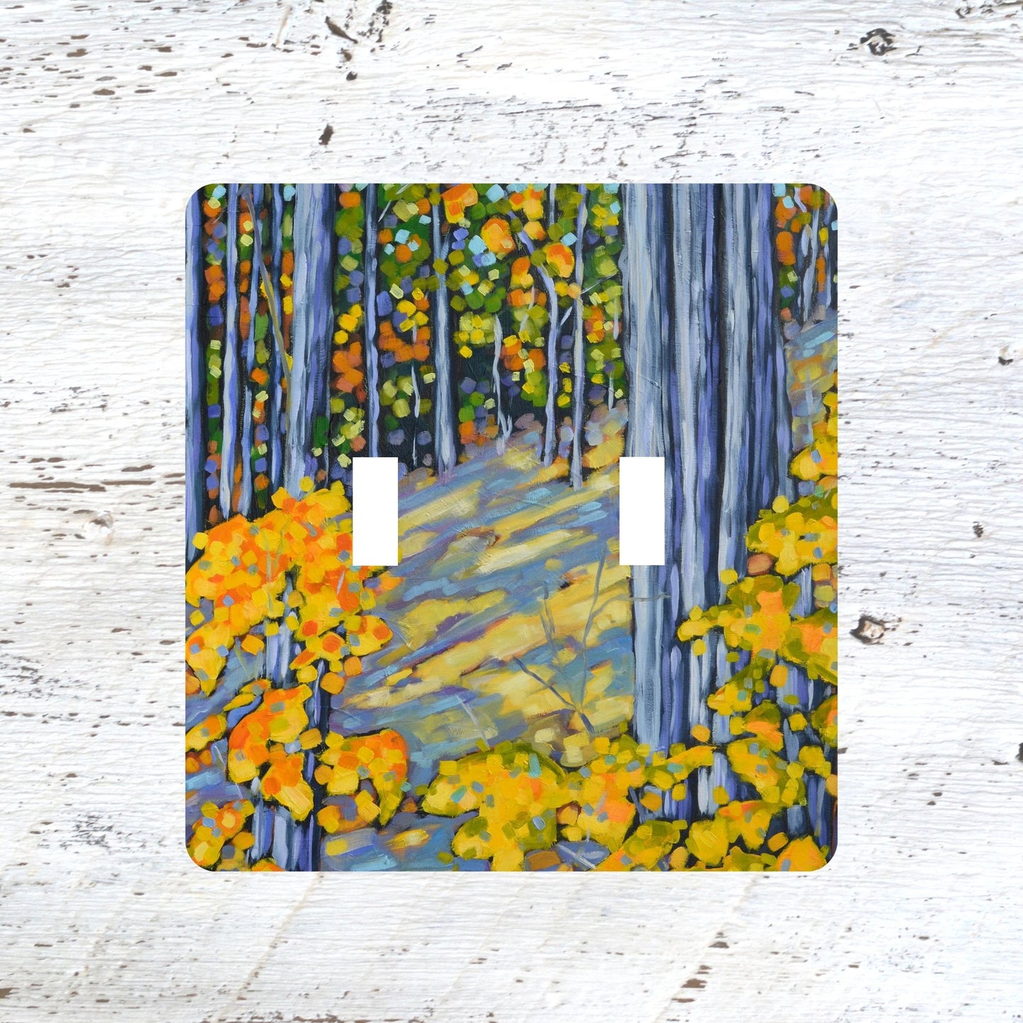 Switch Plates: "Sweet Autumn Days" Sand Dunes Autumn Woods