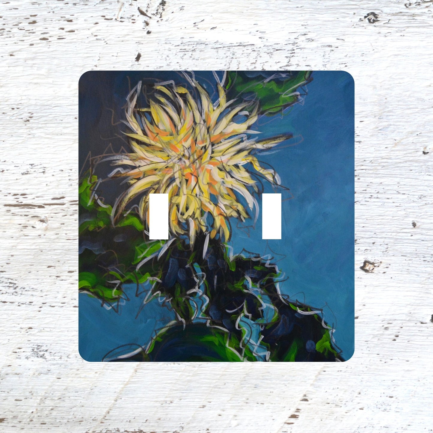 Switch Plates: "Wild and Beautiful" Chrysanthemum Flower