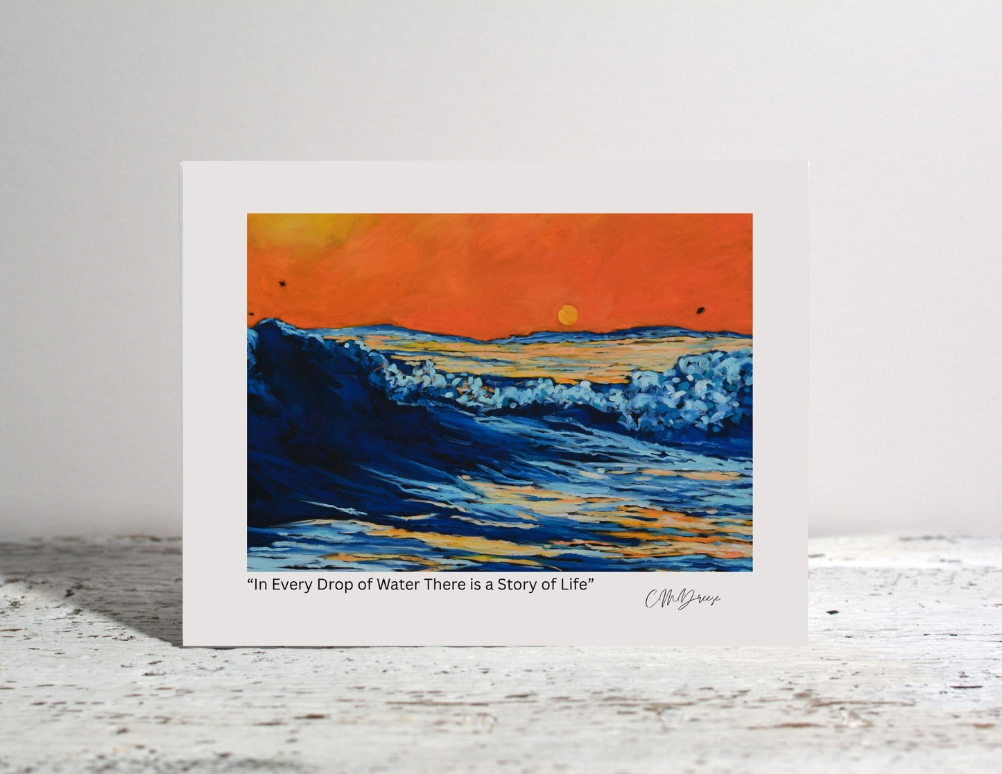 Notecard - In Every Drop of Water There is a Story of Life
