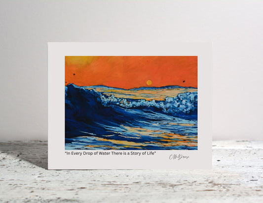 Notecard - In Every Drop of Water There is a Story of Life