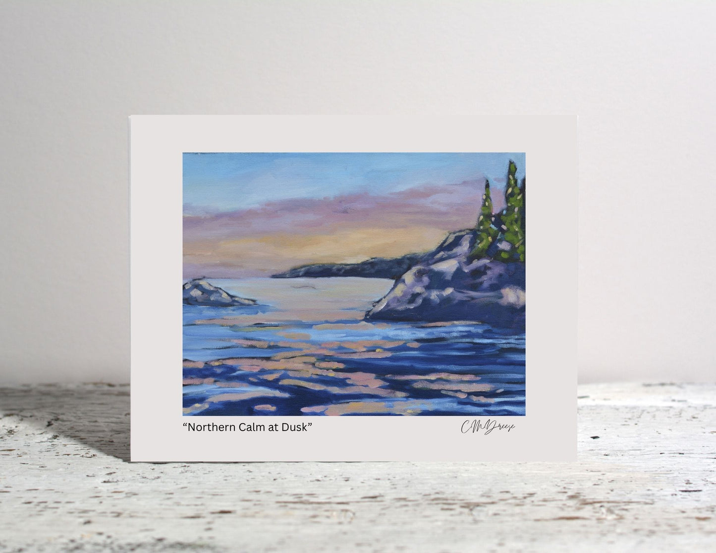 Notecard - Northern Calm at Dusk