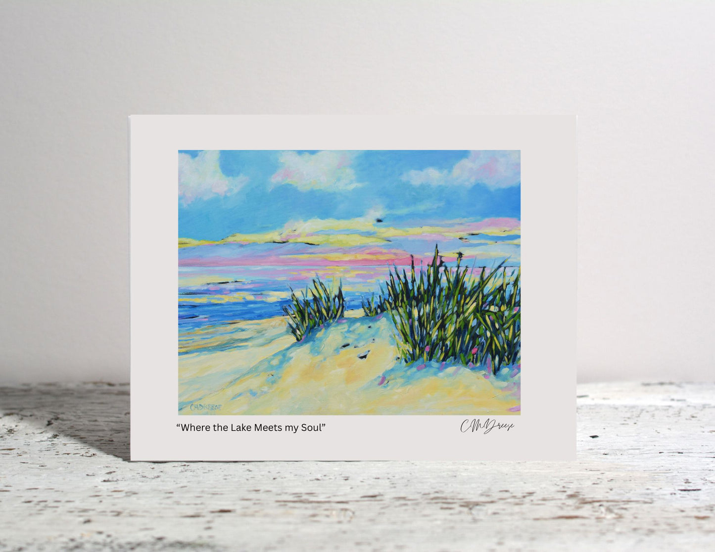 Notecard - Where the Lake Meets My Soul