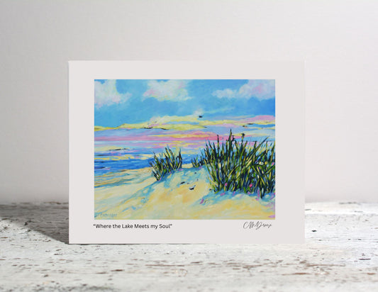 Notecard - Where the Lake Meets My Soul
