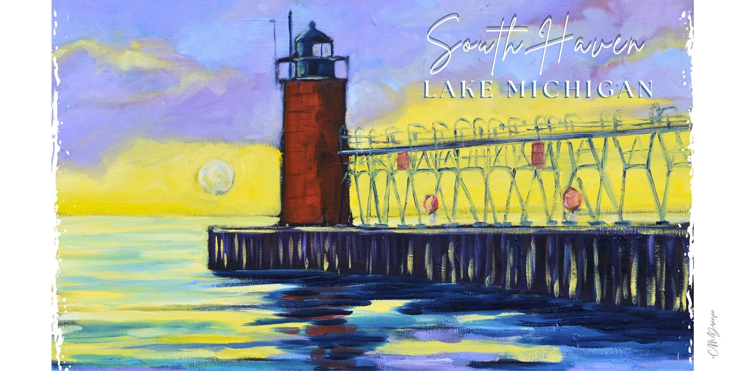 South Haven Lighthouse Drinkware – Ceramic Mugs & Stainless Steel Tumblers