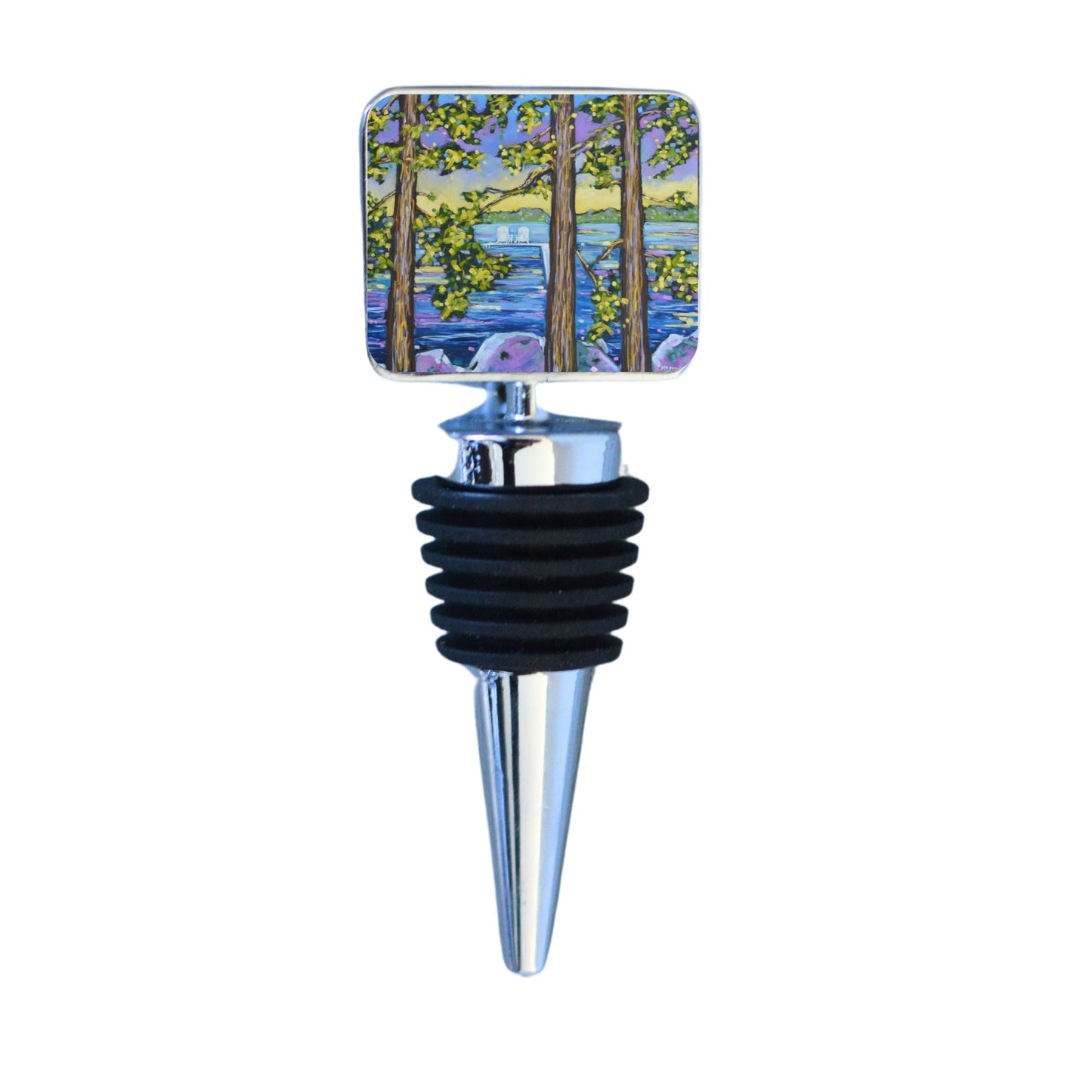 Wine Bottle Stopper: Weekend Getaway at the Lake