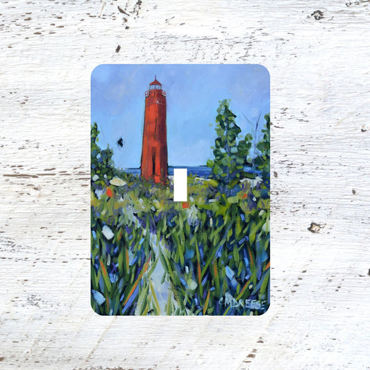 Switch Plates: "Little Sable Lighthouse" Silver Lake Mears Michigan