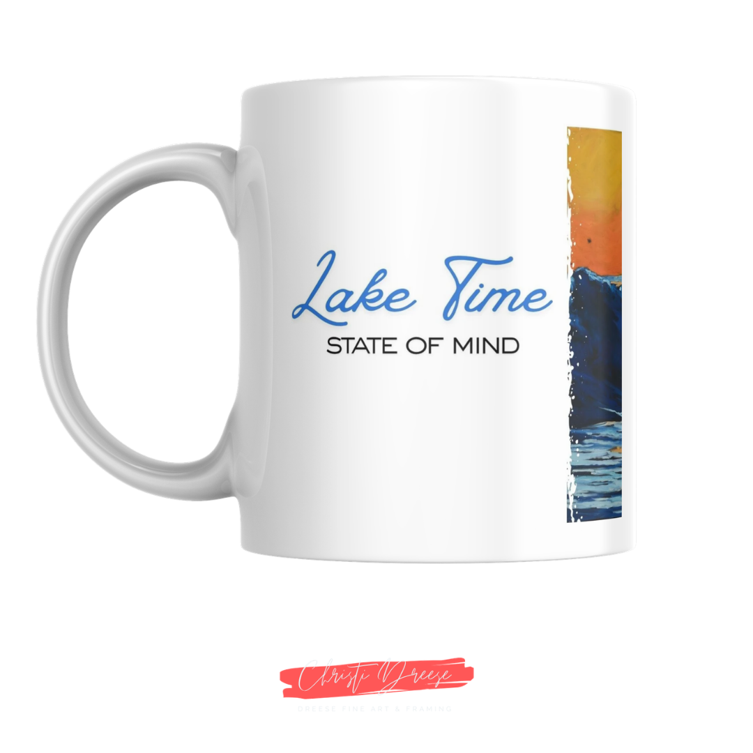 Lake Time State of Mind Drinkware – Ceramic Mugs & Stainless Steel Tumblers| Wave