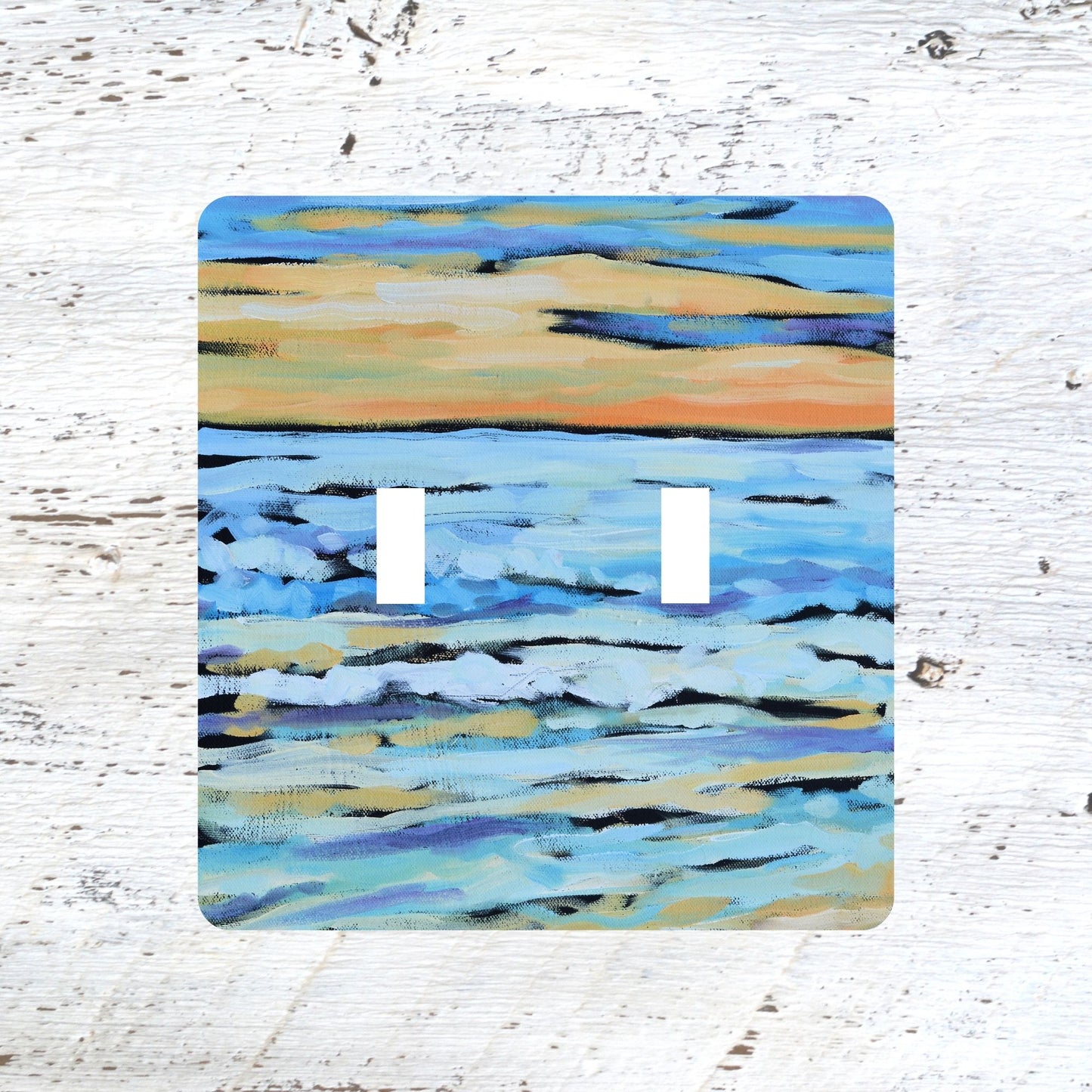 Switch Plates: "When the Sun Goes Down" Sunset Beach Lake