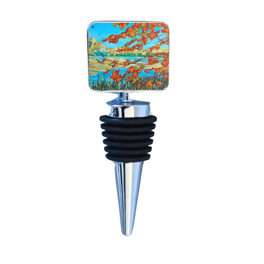 Wine Bottle Stopper: Change of Seasons, Autumn