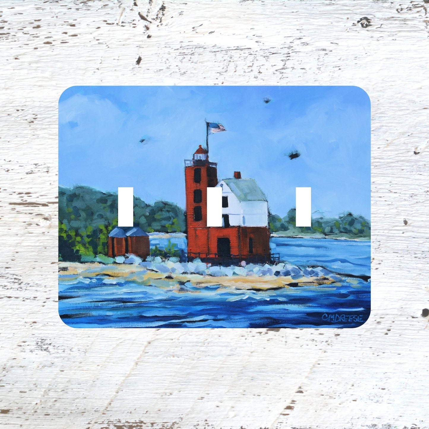 Switch Plates: "Round Island Lighthouse"  Mackinac Island