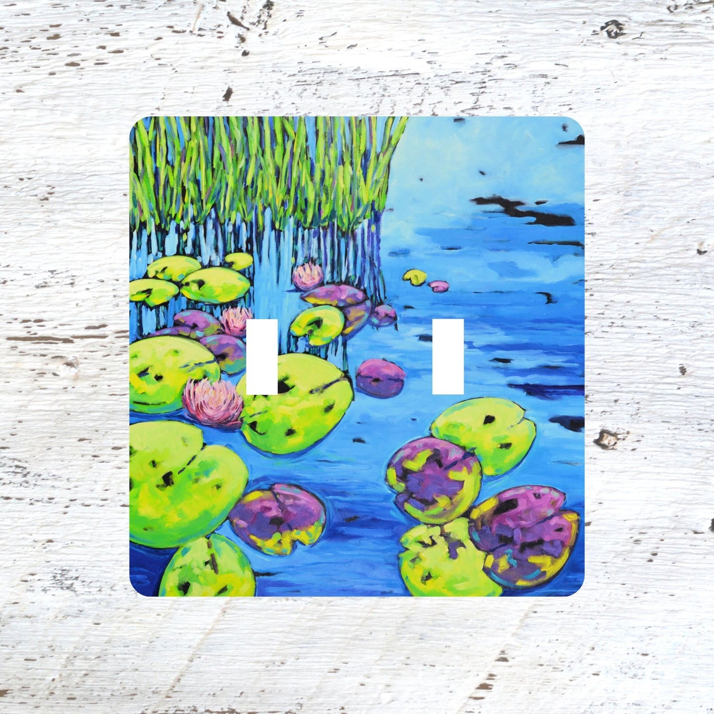 Switch Plates: "River Water Lilies" Lake Lily Pads