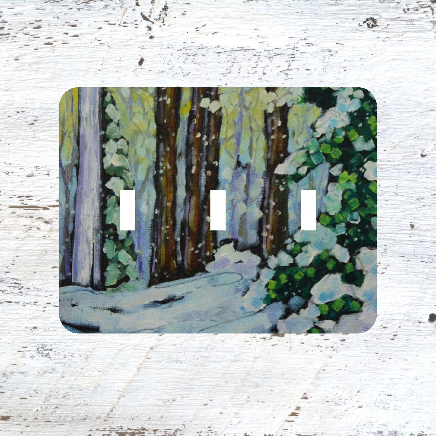 Switch Plates: "Winter Sunset"  Winter Wonderland