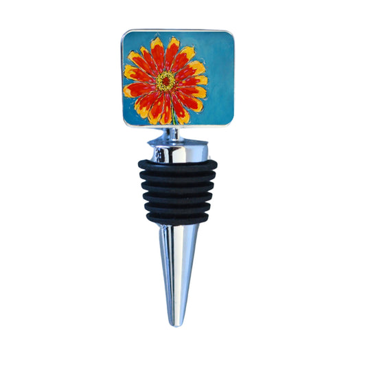 Wine Bottle Stopper: Daisy