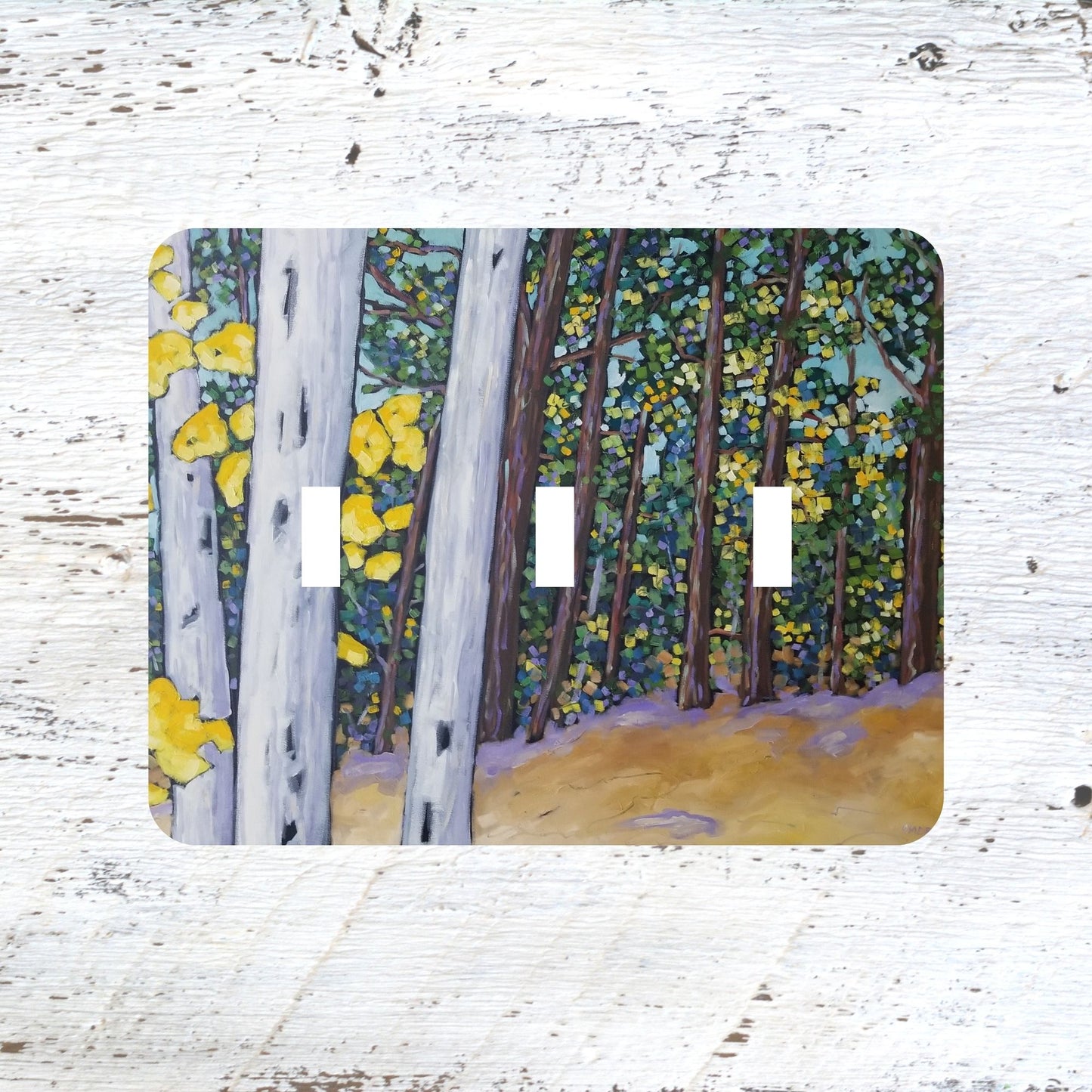 Switch Plates: "Stories These Trees Could Tell" Autumn Sand Dunes Woods