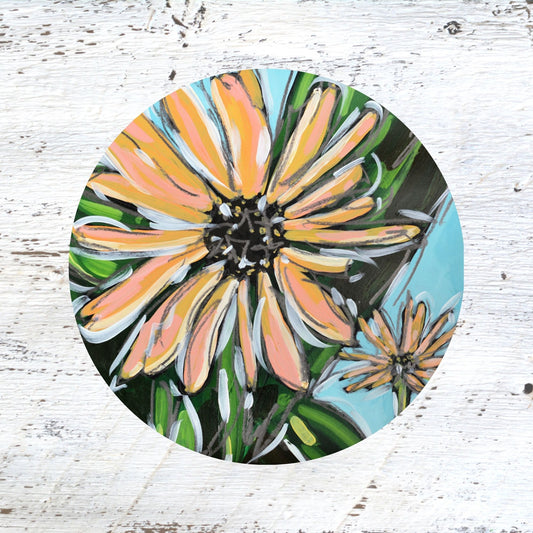 Rubber Grip Jar Opener - Yellow Daisy.