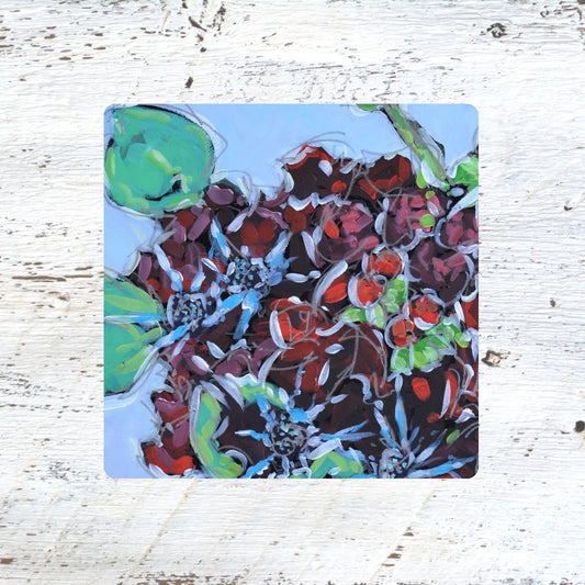 Coaster/ Trivet/ Magnet: Holiday Bloom - Flowers 2