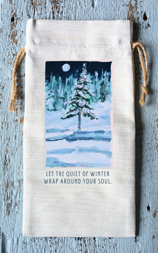 Wine Tote: Moonlit Stillness