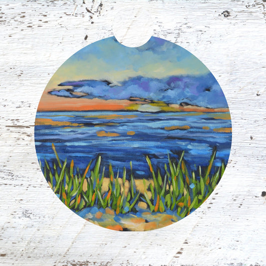 Car Coaster:  Reset at Sunset. Artist Christi Dreese