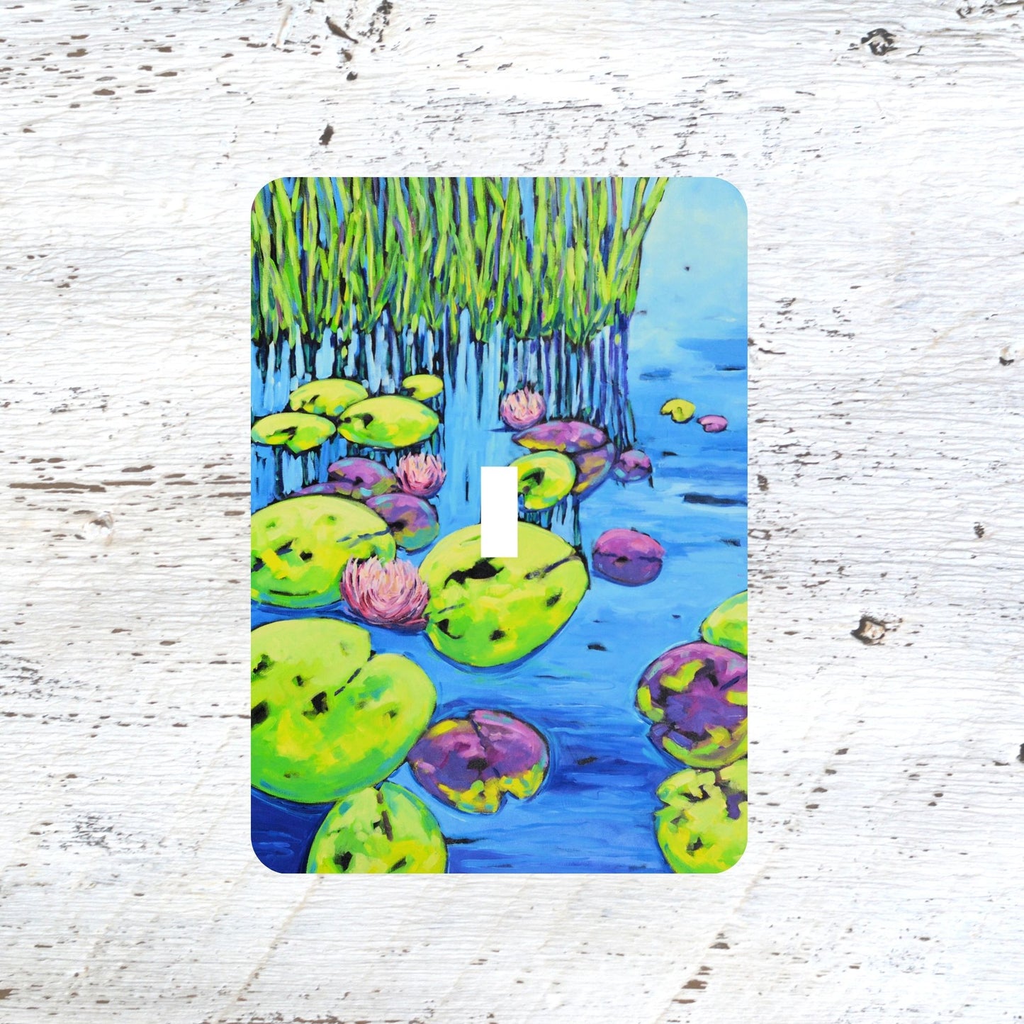 Switch Plates: "River Water Lilies" Lake Lily Pads