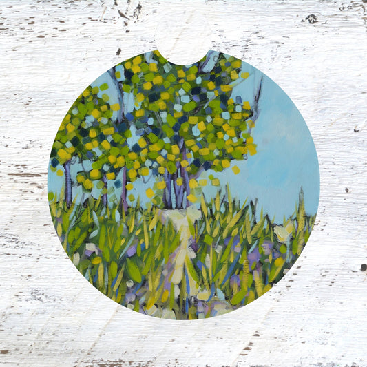 Car Coaster:  Paths Along the Shoreline. Artist Christi Dreese