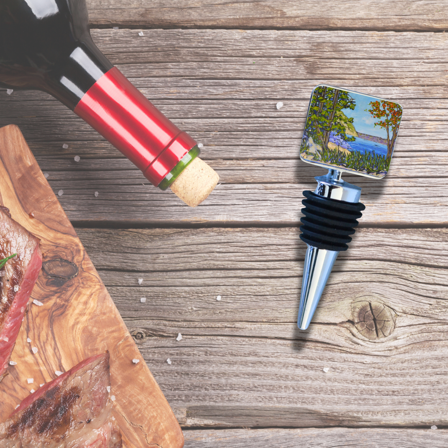 Wine Bottle Stopper: Slow Living at the Lake