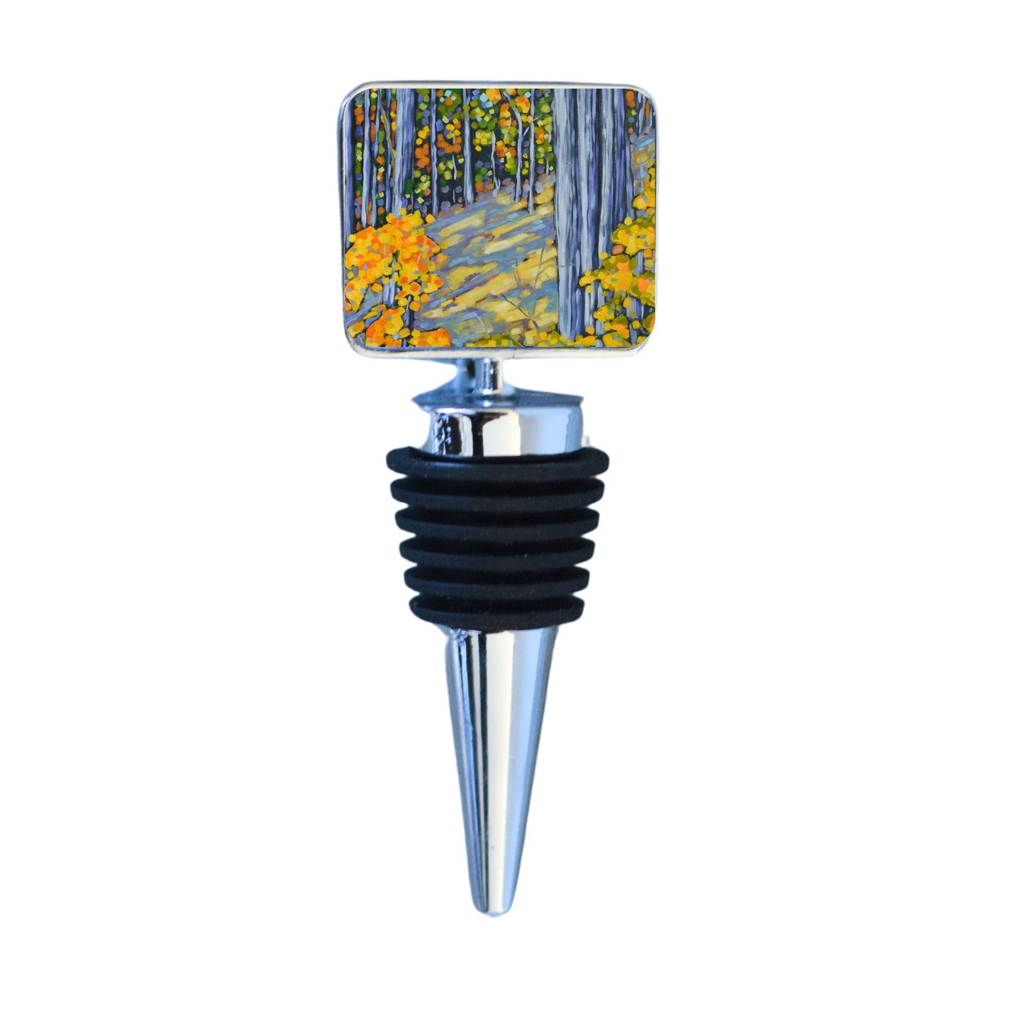 Wine Bottle Stopper: Sweet Autumn Days - Sand Dunes Woods