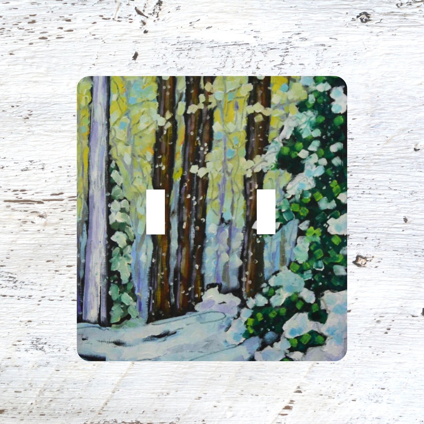 Switch Plates: "Winter Sunset"  Winter Wonderland