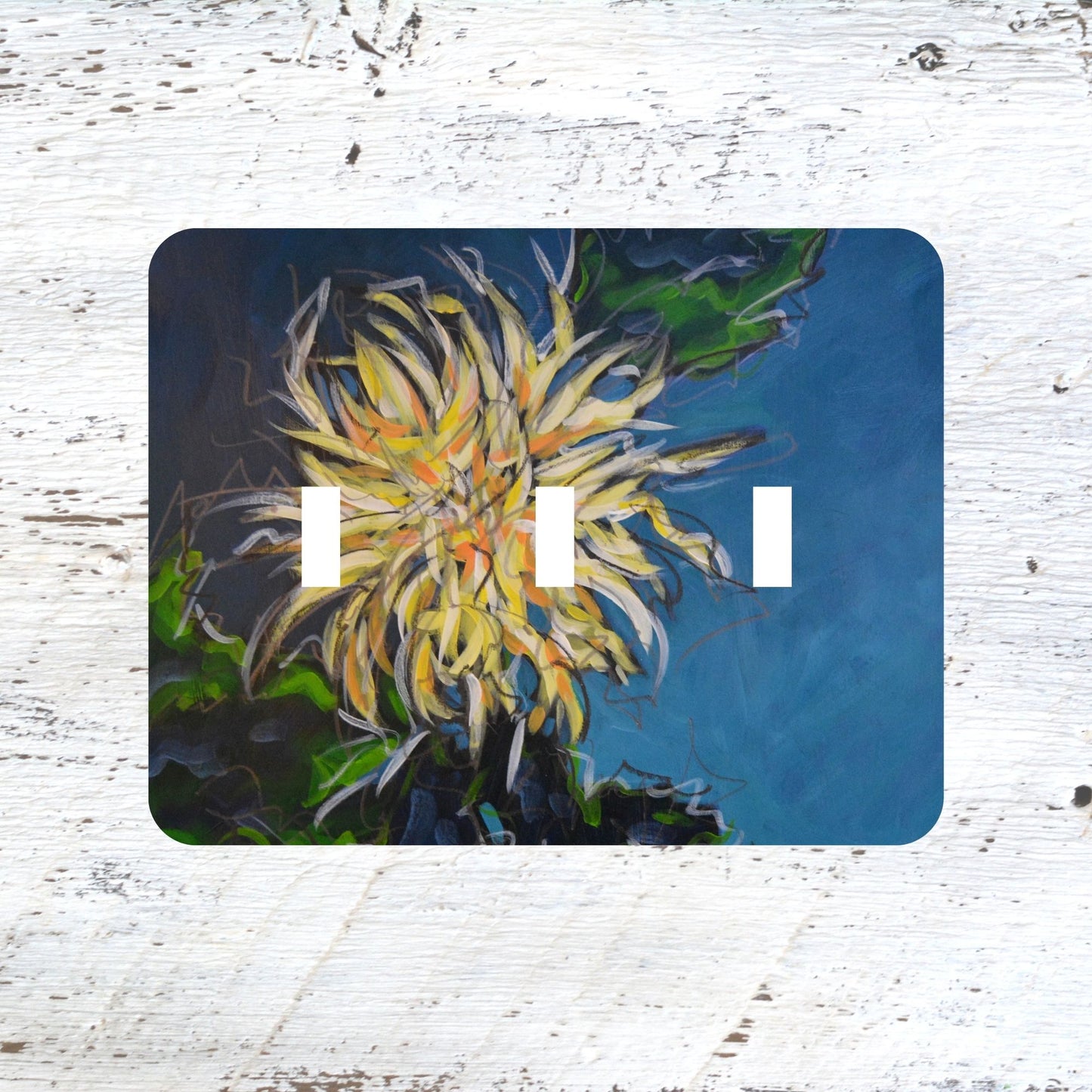 Switch Plates: "Wild and Beautiful" Chrysanthemum Flower