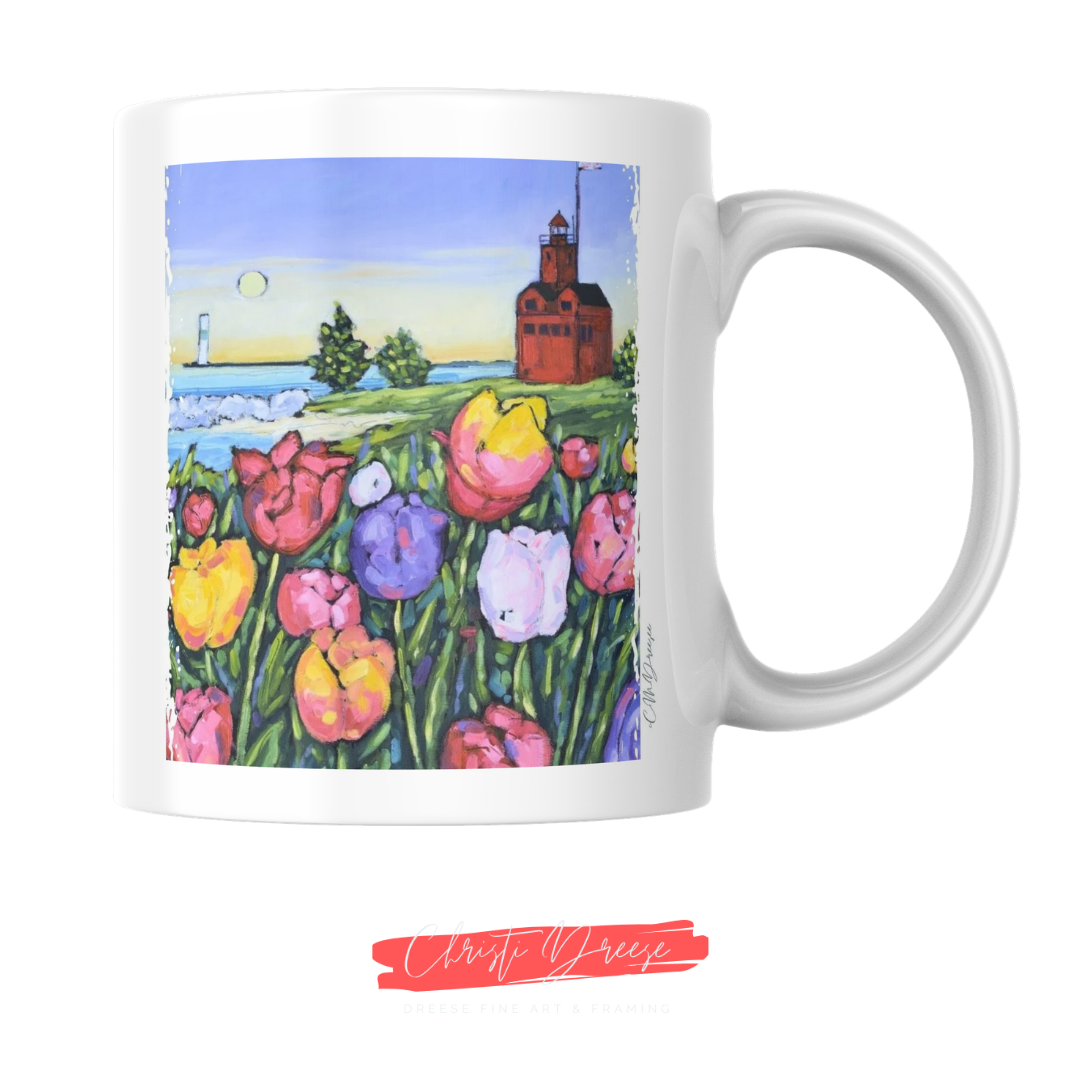 Holland Lighthouse Drinkware – Ceramic Mugs & Stainless Steel Tumblers