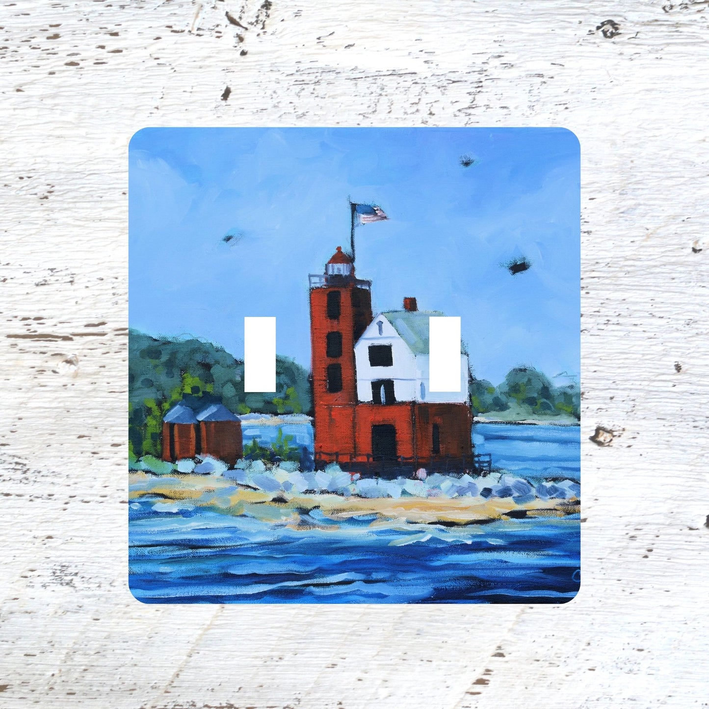 Switch Plates: "Round Island Lighthouse"  Mackinac Island