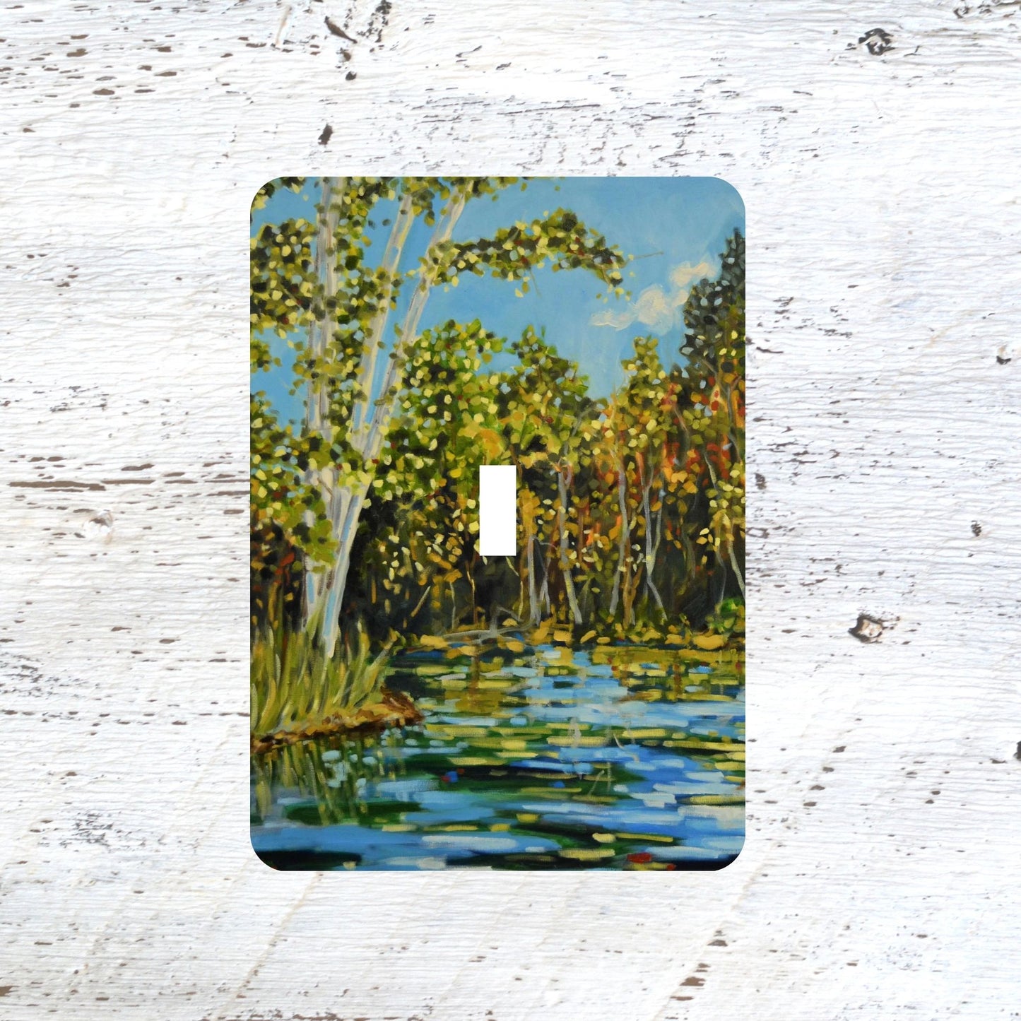 Switch Plates: "Indian River"  Autumn Lake River