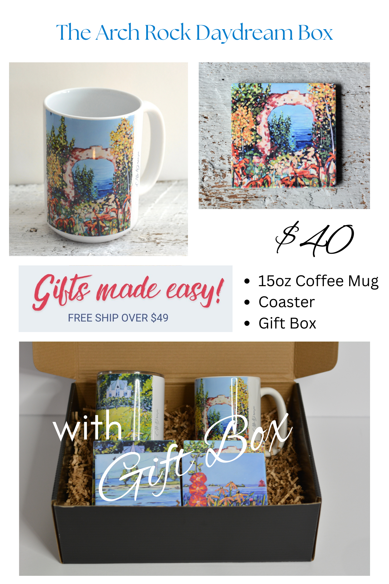 Mackinac Island - Arch Rock Gift Set