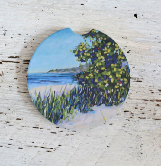 Car Coaster: Live by the Currents. Artist Christi Dreese